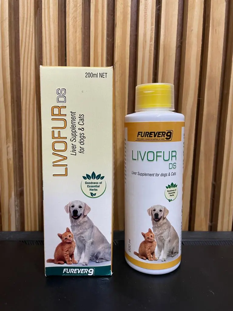  fureveLivofur-Ds-pets.webpr 9 Livofur-DS Liver Tonic is a strong formulation that improves liver function and boost appetite of your pet.